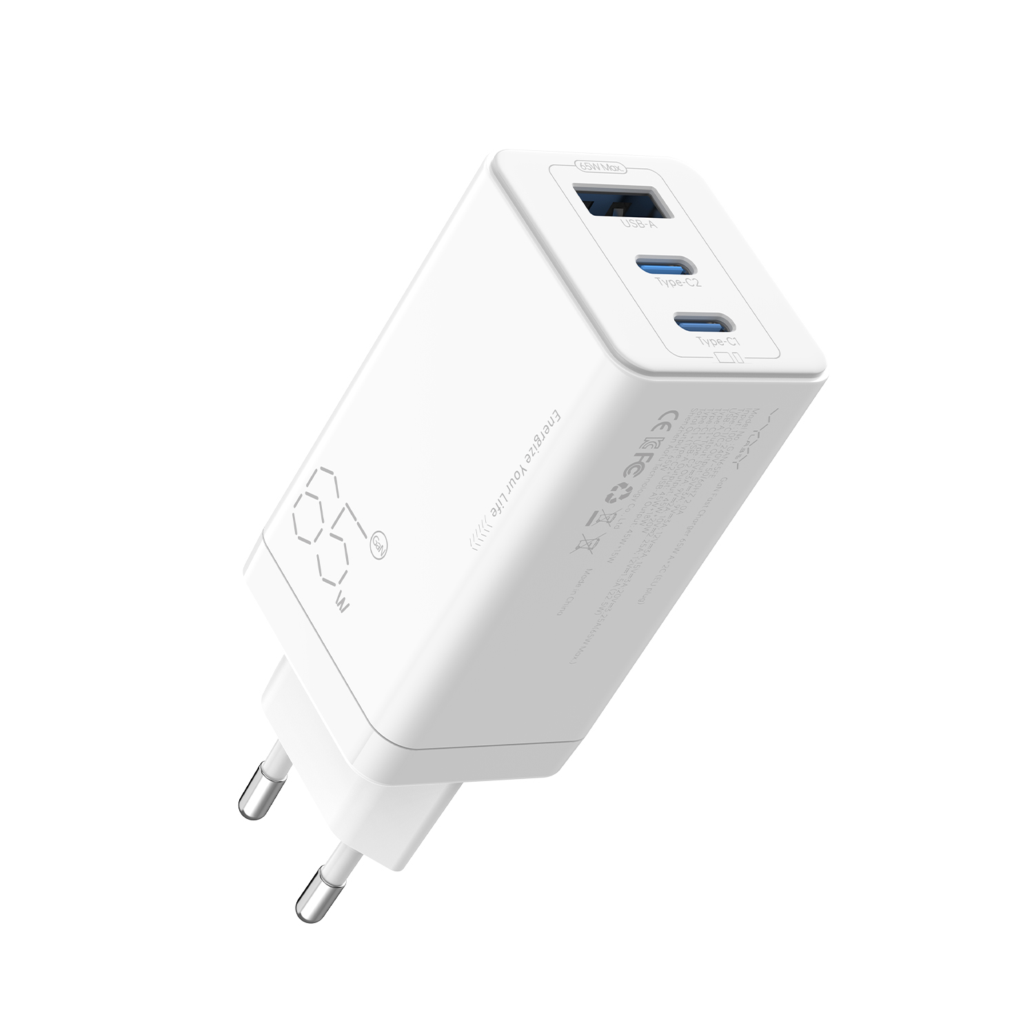 آداپتور شارژ ویوی لبز Vyvylabs GAN65EU Fast Charging Adapter