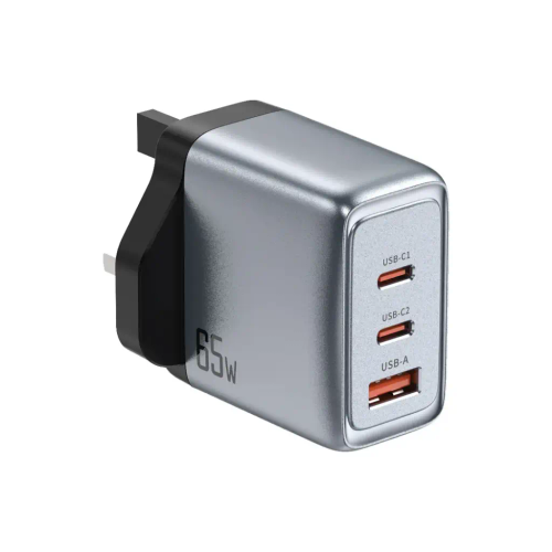 شارژر دیواری گرین لاین Green Lion GNGAN65WUK GaN Premium UK Plug Wall Charger 65W